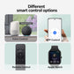 Various smart control options including voice control, app control, remote control, and Apple Watch.