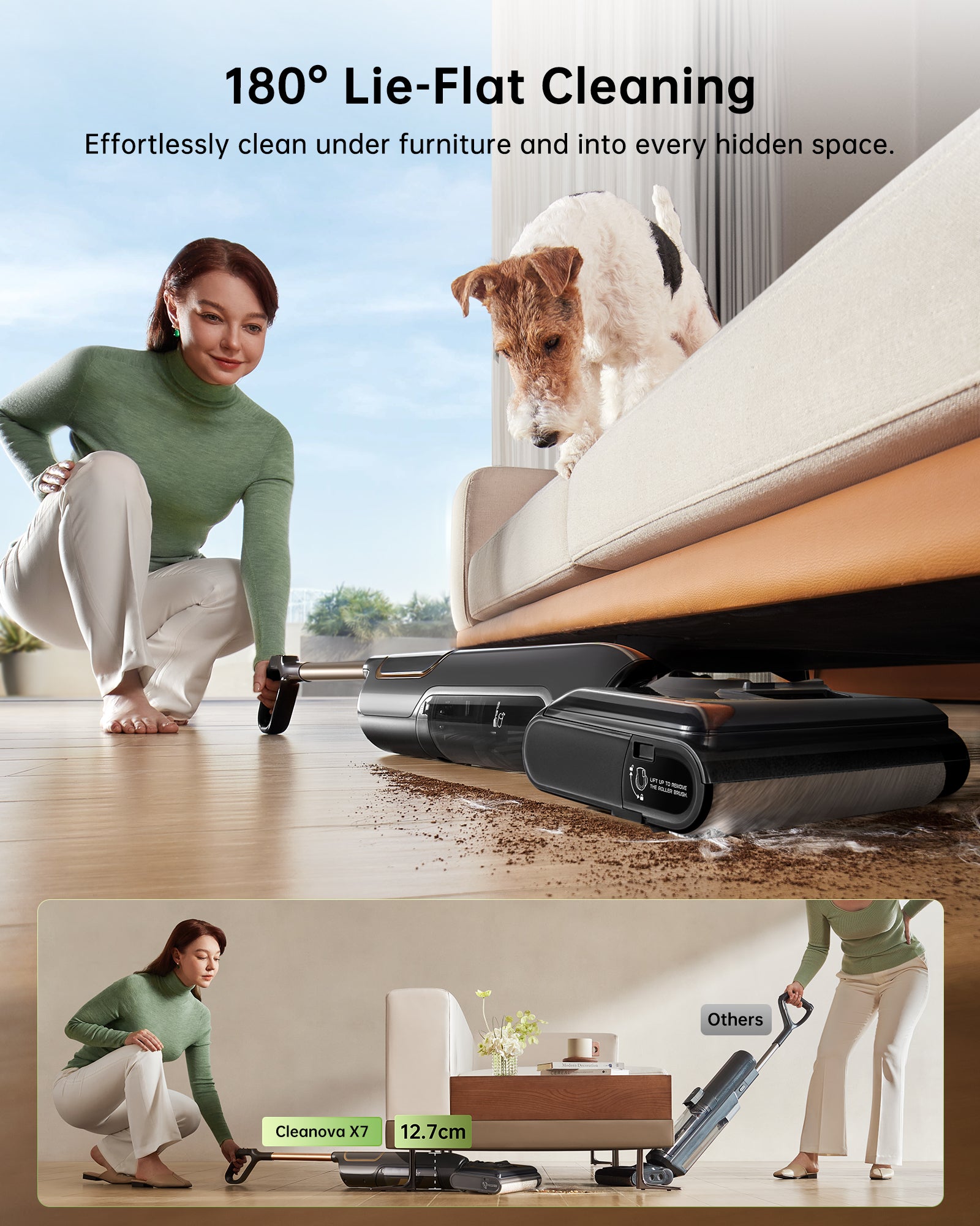 Vactidy & Vexilar | Aspiradora en seco y húmedo inalámbrica Cleanova X7
