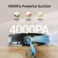 Air purifier with 4000Pa powerful suction on a wooden surface