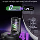 GreenBin Bagless System advertisement with a Cleanova W
15 vacuum cleaner and cost savings comparison.