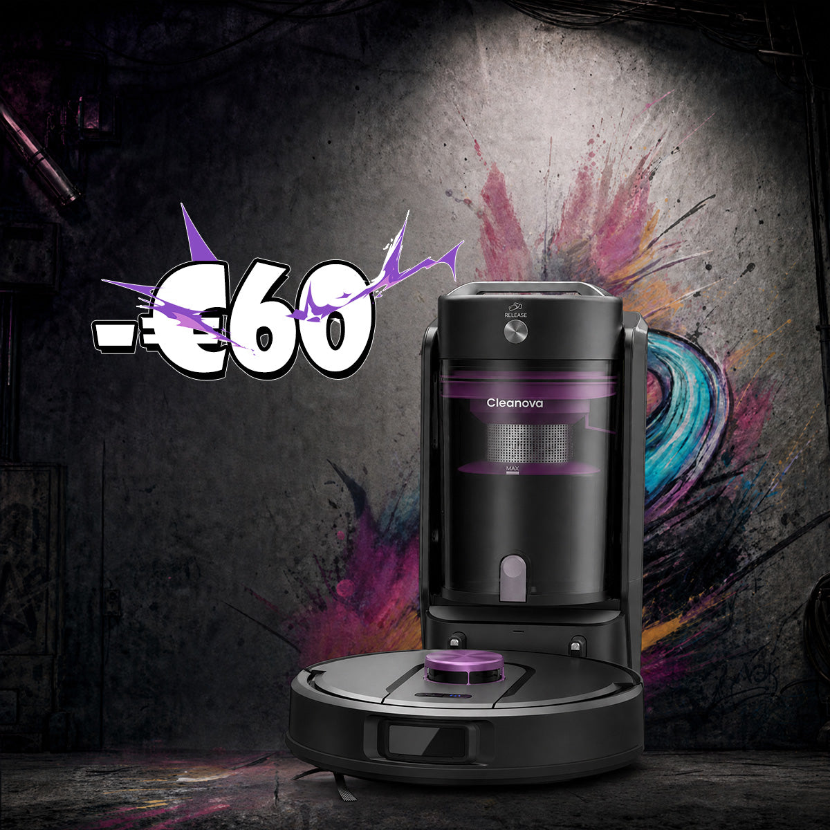 Vactidy & Vexilar | Cleanova W15 Robot Vacuum Cleaner